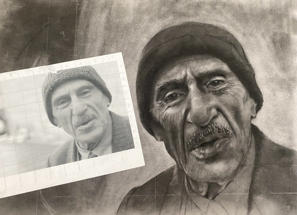 Charcoal Portraiture Class Ticket (April/May 2024) *CLOSED*