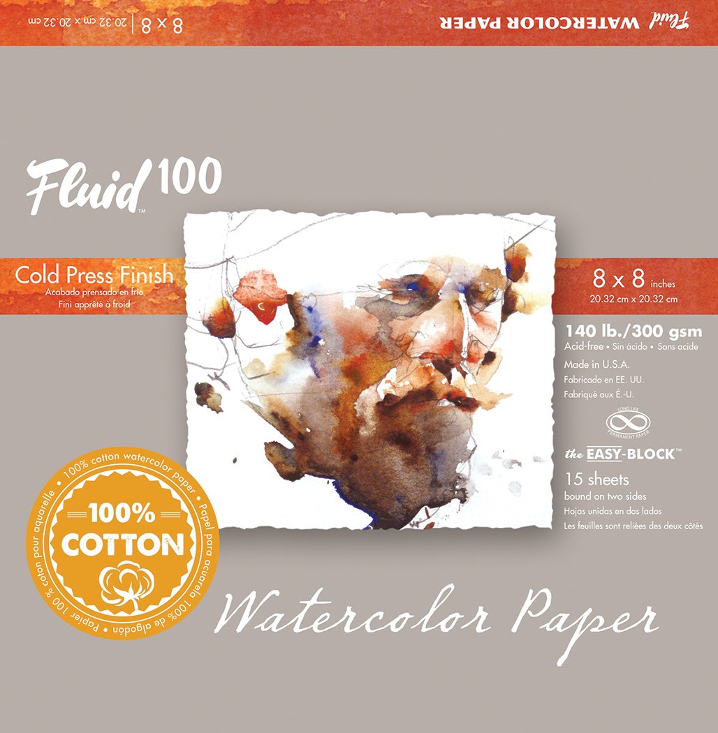 Hand Book Fluid 100% Cotton Cold Press Watercolor Blocks