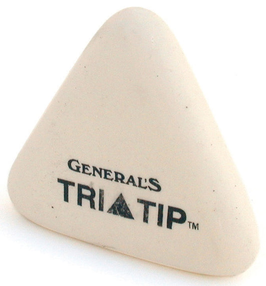 General's White Vinyl Tri-Tip Eraser