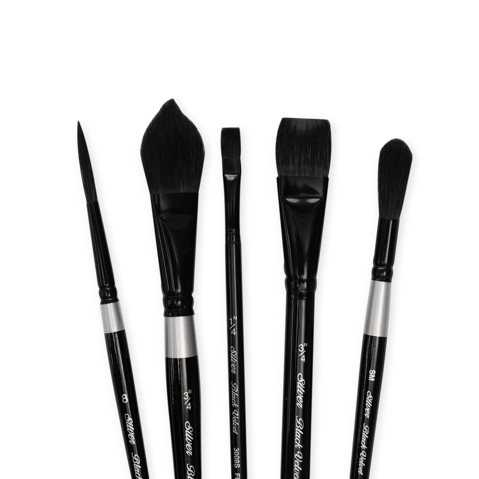 Silver Brush Black Velvet® Voyage™ Travel Brushes – Olyphant Art