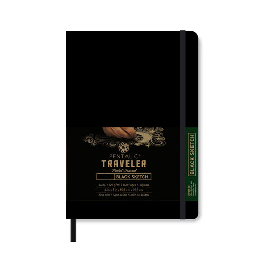 Pentalic Traveler's Black Paper Journals